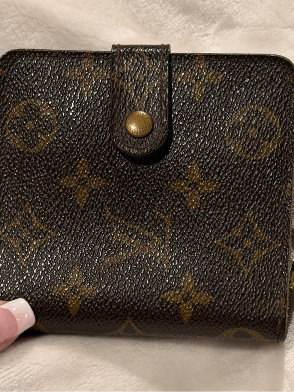 Louis Vuitton Porte Monnaie Viennois Wallet Monogram Compact Snap Coin VINTAGE